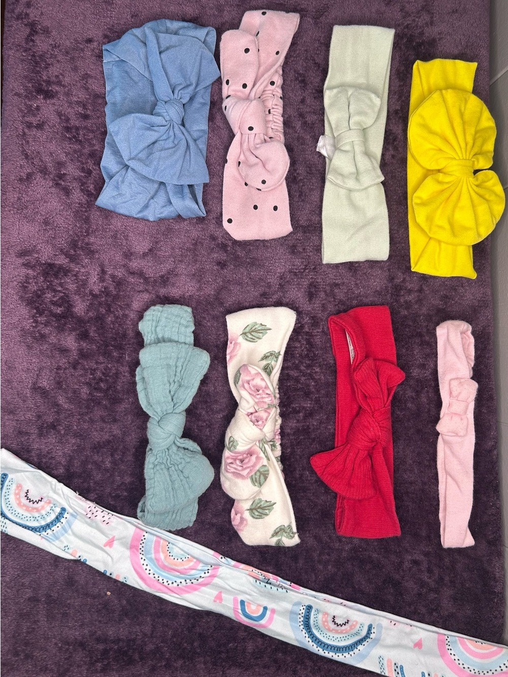 Assorted Kids Knot Headbands - Pastel Blue, Pink, Yellow & More